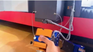 double anti-crash laser head patent